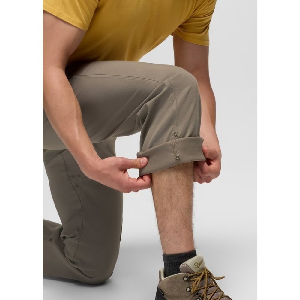 PRANA Stretch Zion Fit Pant II Men 42x32 Sepia Brown Roll Cuff Outdoor Hiking - Picture 3 of 9